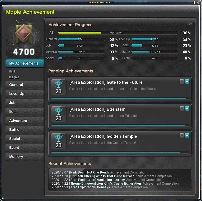 Maple Achievement